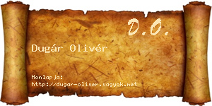 Dugár Olivér névjegykártya